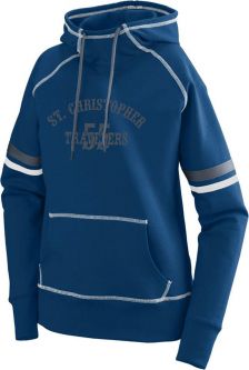 Ladies Spry Hoody, Navy/White/Graphite